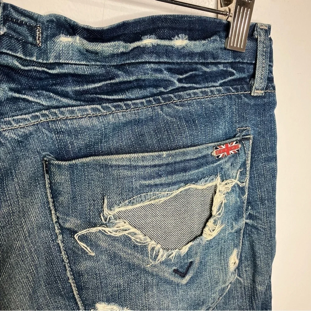 Hudson distressed cuffed denim shorts‎ size 27